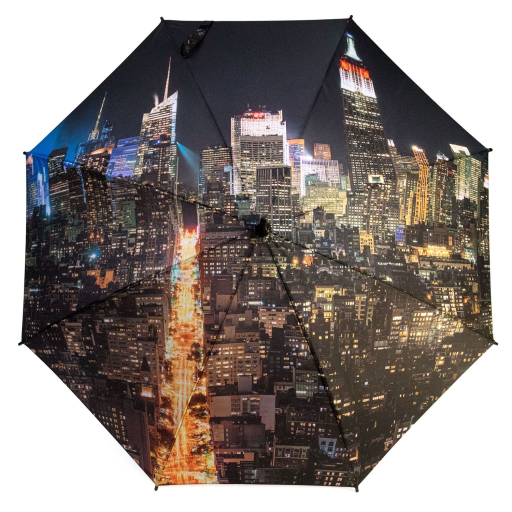 Regenschirm bedruckt mit New York Manhattan Motiv